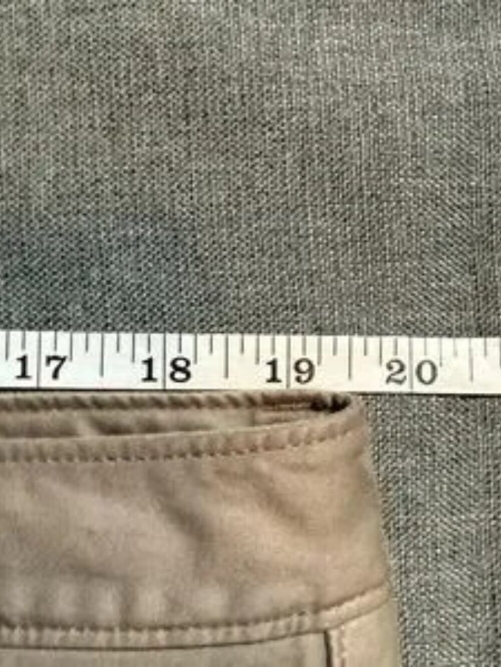 Cream Straight Chino Pants Men's - Picture 5 of 6